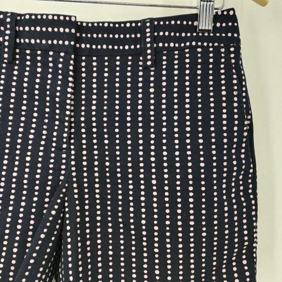 Lands End Not-Too-Low-Rise Polka Dot Shorts Size 2 Stretch Pockets Casual Retro - Picture 6 of 12